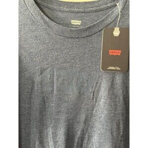 Men's- Levi's -Short Sleeve T-shirt- Logo Graphic- Blue Gray- Size: M Medium